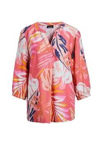 Tunika GOLDNER "Kurzgr&ouml;&szlig;e Rote Tunika mit Palmendruck", Damen, Gr. 25, orange (koralle, gemustert), Obermaterial: 100% Viskose CV., normal, Gummibund, Tuniken, Sonstige