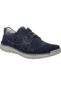 Schn&uuml;rschuh Josef Seibel "Wilson 04, indigo", Herren, Gr. 41, blau (indigo), Obermaterial: 80% Rindsleder Leather cow. 20% Textilmaterial TEXMAT., Schuhe Schn&uuml;rschuh