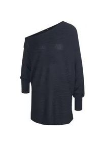 Longpullover Alba Moda "Pullover Pullover", Damen, Gr. 42, blau (marine), Obermaterial: 50% Polyacryl PAN. 50% Viskose CV., Modern, Pullover Longpullover