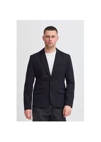 Sakko Blend "BHLangford", Herren, Gr. 44, schwarz navy, 64% Viskose, 31% Polyester, 5% Elasthan, unifarben, regular fit taillenlang, eingesetzt, Sakkos Sakko, Klassisches Sakko mit Klappentaschen