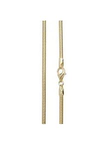 Silberkette OSTSEE-SCHMUCK "- Schlange 2,4 mm - Silber 925/000, vergoldet -" Gr. 50, gold (goldfarben, gelb), Halsketten, Damen, 50, Silber 925 (Sterlingsilber), Silberkette