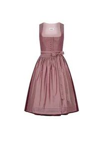 N&uuml;bler Dirndl N&Uuml;BLER "Dirndl midi Dora", Damen, Gr. 48, EURO, lila (bordeaux), Obermaterial: 100% Polyester PES., Kleider