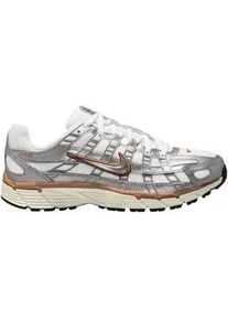 Sneaker Nike SPORTSWEAR "W Nike P-6000", Damen, Gr. 38, wei&szlig;, metallic silber, lt british tan, Textil, Schuhe Sneaker