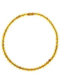 Kette ohne Anh&auml;nger OSTSEE-SCHMUCK "- Kugel 8 mm - Bernstein -" Gr. 50, braun (braun, bernsteinfarben), Halsketten, Damen, 50, Bernstein