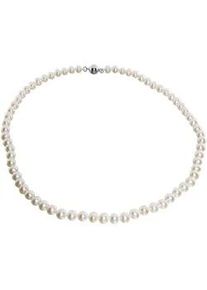 Perlenkette OSTSEE-SCHMUCK "- Ingrid 6 - Silber 925/000 - Zuchtperle" Gr. 45, wei&szlig;, Halsketten, Damen, 45, Silber 925 (Sterlingsilber), Perlenkette