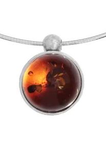 Kette mit Anh&auml;nger OSTSEE-SCHMUCK "- Gleiter-Kugel 16 mm-Sarah Vicenca - Silber 925/000 - Bernstein" Gr. 42, silber (silber 925, silberfarben, wei&szlig;), Halsketten, Damen, 42, Silber 925 (Sterlingsilber)