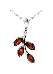 Kette mit Anh&auml;nger OSTSEE-SCHMUCK "- Dana - Silber 925/000 - Bernstein" Gr. 42, silber (silber 925, silberfarben, wei&szlig;), Schmuck_Sets, Damen, 42, Silber 925 (Sterlingsilber)