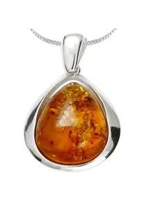 Kette mit Anh&auml;nger OSTSEE-SCHMUCK "- Angelina - Silber 925/000 - Bernstein" Gr. 45, silber (silber 925, silberfarben, wei&szlig;), Schmuck_Sets, Damen, 45, Silber 925 (Sterlingsilber)