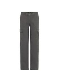 Cargohose oxmo "Cargohose OXIBEN CARGO", Damen, Gr. 44, L&auml;nge 30, grau (forged iron), Obermaterial: 98% Baumwolle CO. 2% Elasthan EL., Hosen Cargohose