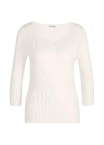 Longpullover Alba Moda "Pullover Pullover", Damen, Gr. 46, beige (ecru), Obermaterial: 80% Viskose CV. 20% Polyamid PA., Modern, Pullover Longpullover