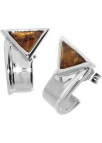 Paar Ohrstecker OSTSEE-SCHMUCK "- Ingiara - Silber 925/000 - Bernstein" Gr. 14, silber (silber 925, silberfarben, wei&szlig;), Ohrringe, Damen, Silber 925 (Sterlingsilber)