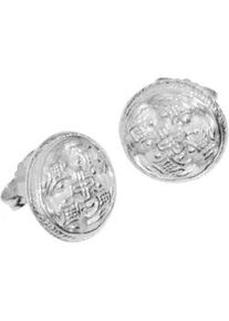 Paar Ohrstecker OSTSEE-SCHMUCK "- Hiddensee 13 mm rund - Silber 925/000 -" Gr. 13, silber (silber 925, silberfarben, wei&szlig;), Ohrringe, Damen, Silber 925 (Sterlingsilber)