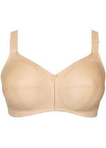 B&uuml;gelloser BH LISCA "BH ohne B&uuml;gel Mirelas", Damen, Gr. 80, Cup C, beige, Stoff, Obermaterial: 55% Polyamid PA. 25% Elasthan EL. 20% Baumwolle CO., BHs