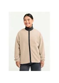 Fleecejacke Jack Wolfskin "SUMETRO FZ W", Damen, Gr. L (42/44), oyster, Obermaterial: 100% POLYESTER; Futter: 100% POLYESTER, Jacken Fleecejacke