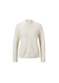 Strickpullover GOLDNER "Kurzgr&ouml;&szlig;e Strickpullover", Damen, Gr. 25, beige (cremewei&szlig;), Obermaterial: 55% Polyacryl PAN. 22% Polyamid PA. 15% Wolle WO. 8% Ziegenhaar HZ., figurumspielend, Rippe, Pullover Strickpullover, Ohne