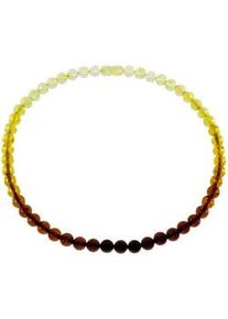 Kette ohne Anh&auml;nger OSTSEE-SCHMUCK "- Kugel 8 mm - Bernstein -" Gr. 45, braun (bernsteinfarben, braun), Halsketten, Damen, 45, Bernstein