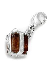 Kettenanh&auml;nger OSTSEE-SCHMUCK "- Geschenkpaket - Silber 925/000 - Bernstein" Gr. 21, silber (silber 925, silberfarben, wei&szlig;), Schmuckanh&auml;nger, Damen, Silber 925 (Sterlingsilber), Kettenanh&auml;nger