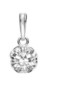 Kettenanh&auml;nger OSTSEE-SCHMUCK "- Fridoline - Silber 925/000 - Zirkonia" Gr. 20, silber (silber 925, silberfarben, wei&szlig;), Schmuckanh&auml;nger, Damen, Silber 925 (Sterlingsilber), Kettenanh&auml;nger