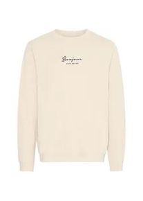 !Solid Longpullover SOLID "Sweater SDPARLY", Herren, Gr. L, beige (oatmeal), Obermaterial: 100% Baumwolle CO., Pullover Longpullover