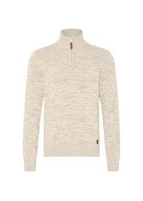 Troyer Blend "Troyer BHDanni", Herren, Gr. L, wei&szlig; (bone wei&szlig;), Obermaterial: 70% Baumwolle CO recyc.. 30% Polyester Pol. recyc.., Pullover Troyer