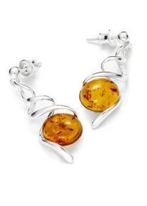 Paar Ohrh&auml;nger OSTSEE-SCHMUCK "- Noemi - Silber 925/000 - Bernstein" Gr. 36, silber (silber 925, silberfarben, wei&szlig;), Ohrringe, Damen, Silber 925 (Sterlingsilber)