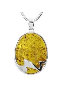 Kette mit Anh&auml;nger OSTSEE-SCHMUCK "- Wencke - Silber 925/000 - Bernstein" Gr. 60, silber (silber 925, silberfarben, wei&szlig;), Schmuck_Sets, Damen, 60, Silber 925 (Sterlingsilber)