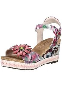 High-Heel-Sandalette Laura Vita "Laura Vita Sandalen Leder", Damen, Gr. 37, wei&szlig;, lila, Leder, Schuhe