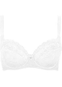 B&uuml;gel-BH LISCA "B&uuml;gel BH Evelyn", Damen, Gr. 90, Cup B, wei&szlig;, Stoff, Obermaterial: 83% Polyamid PA. 17% Elasthan EL., BHs B&uuml;gel-BH