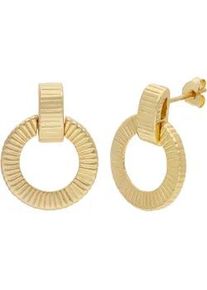 Paar Ohrstecker Firetti "Schmuck Geschenk Silber 925 Ohrschmuck Ohrringe T&uuml;rklopfer", gelbgoldfarben, Ohrringe, Damen, Silber 925 (Sterlingsilber)