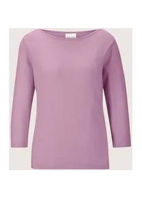 Madeleine Mode Longpullover MADELEINE "Strickpullover Kaschmirpullover mit U-Boot-Ausschnitt", Damen, Gr. 34, rosa (malve), Obermaterial: 100% Kaschmir WS., Modern, normal, Pullover Longpullover, Kaschmirpullover mit 3/4 Arm