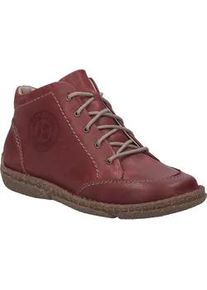 Stiefelette Josef Seibel "Neele 01, bordeaux", Damen, Gr. 38, rot (bordeaux), Obermaterial: 100% Rindsleder Leather cow., Schuhe Stiefelette