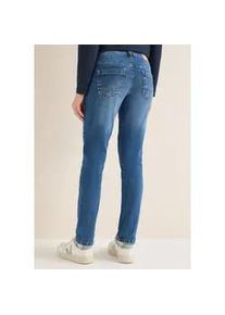 Comfort-fit-Jeans Cecil, Damen, Gr. 29, L&auml;nge 30, mid blau wash, Jeans, 83% Baumwolle, 15% Polyester, 2% Elasthan, unifarben, lang, Jeans, Middle Waist