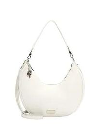 Beuteltasche Tamaris "Beutel TAS Katharina", Damen, Gr. B/H/T: 31cm x 28cm x 10cm 0, wei&szlig; (wei&szlig; 300), Polyurethan, Taschen Beuteltasche