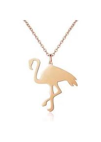 Edelstahlkette AILORIA "Halskette FLAMANT", Damen, gold (ros&eacute;gold), Halsketten Edelstahlkette