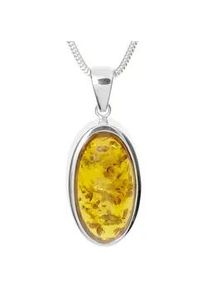 Kette mit Anh&auml;nger OSTSEE-SCHMUCK "- Classic 24x12 mm - Silber 925/000 - Bernstein" Gr. 42, silber (silber 925, silberfarben, wei&szlig;), Schmuck_Sets, Damen, 42, Silber 925 (Sterlingsilber)