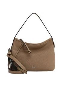 Beuteltasche SURI FREY "Beutel SFY Macy", Damen, Gr. B/H/T: 33cm x 23cm x 12cm 0, grau (taupe 900), Polyurethan, Taschen Beuteltasche