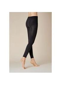 Strickstrumpfleggings Kunert "Leggings Liz", Damen, Gr. 44-46, schwarz (schwarz 0070), Obermaterial: 97% Baumwolle CO. 3% Elasthan EL., Strumpfhosen