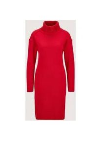 Madeleine Mode Strickkleid MADELEINE "Strickkleid Legeres Strickkleid mit weitem Rollkragen", Damen, Gr. 42, N-Gr, rot, Obermaterial: 50% Polyacryl PAN. 50% Wolle WO., Modern, normal, Kleider Strickkleid