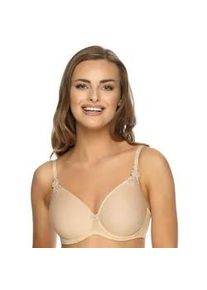 T-Shirt-BH Viania "Spacer B&uuml;gel BH Betty", Damen, Gr. 100, Cup B, beige (nude), Stoff, Obermaterial: 51% Polyester PES. 37% Polyamid PA. 12% Elasthan EL., BHs T-Shirt-BH