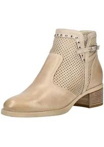 Stiefelette Nero Giardini "Nero Giardini Stiefelette Leder", Damen, Gr. 40, champagne, Leder, Schuhe Stiefelette