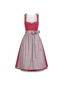 N&uuml;bler Dirndl N&Uuml;BLER "Dirndl midi Terres", Damen, Gr. 42, EURO, rot, Obermaterial: 100% Baumwolle CO., Kleider