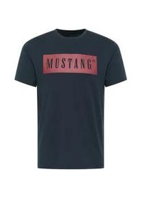 T-Shirt Mustang "T-Shirt Style Austin 1er Pack", Damen, Gr. XXL, blau (dunkelblau), Obermaterial: 100% Baumwolle CO(Bio)., Shirts T-Shirt