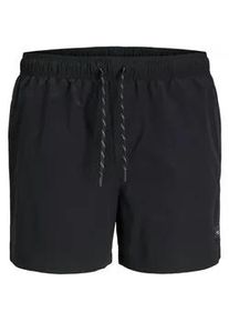 Jack & Jones Badeshorts JACK & JONES "Badeshorts SWIM SHORTS", Herren, Gr. M, N-Gr, schwarz, Obermaterial: 100% Polyester PES., Badehosen Badeshorts
