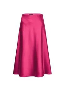 Schlupfrock GOLDNER "Eleganter Midirock mit Schlupfbund", Damen, Gr. 44, rot (bordeaux), Obermaterial: 100% Polyester PES., ausgestellt, R&ouml;cke, angenehm zu tragendeer Schlupfbnund