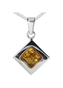 Kette mit Anh&auml;nger OSTSEE-SCHMUCK "- Alvina - Silber 925/000 - Bernstein" Gr. 45, silber (silber 925, silberfarben, wei&szlig;), Schmuck_Sets, Damen, 45, Silber 925 (Sterlingsilber)