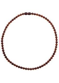 Kette ohne Anh&auml;nger OSTSEE-SCHMUCK "- Kugel 6 mm - Bernstein -" Gr. 45, braun (bernsteinfarben, braun), Halsketten, Damen, 45, Bernstein