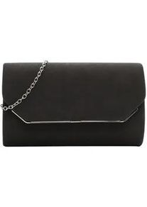 Clutch Tamaris "Clutch TAS Amalia", Damen, Gr. B/H/T: 22cm x 13cm x 4cm 0, grau (schwarzgrau 840), Polyurethan, Taschen