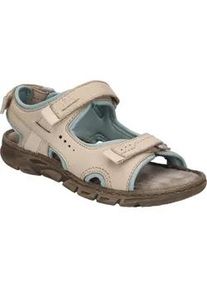 Sandale Josef Seibel "Brenda 01, beige-kombi", Damen, Gr. 36, beige (beige, kombi), Obermaterial: 80% Rindsleder Leather cow. 20% Textilmaterial TEXMAT., Schuhe Sandale