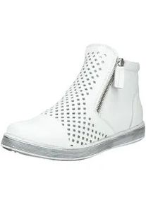 Stiefelette Andrea Conti "Andrea Conti Stiefelette Leder", Damen, Gr. 42, wei&szlig;, Leder, Schuhe Stiefelette