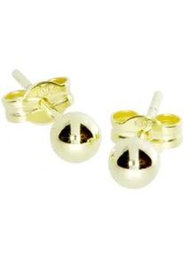 Paar Ohrstecker OSTSEE-SCHMUCK "- Kugel 4 mm - Gold 333/000 -" Gr. 4, gold (gold 333, goldfarben, gelb), Ohrringe, Damen, Gelbgold 333